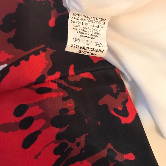 White and red floral dress. - Picture 4 of 4